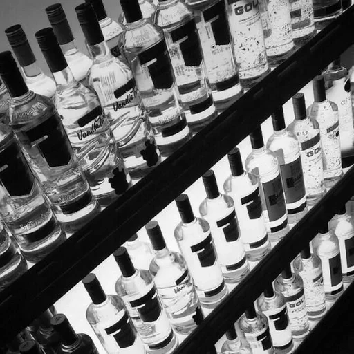 черно-белый бутылка комнатный