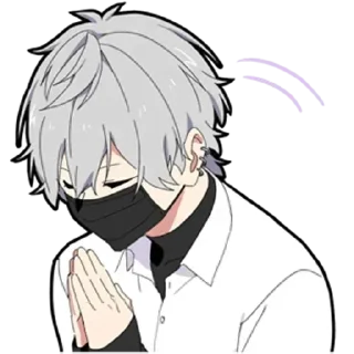 Sticker Молчаливый парень - @evangelioncik - 3