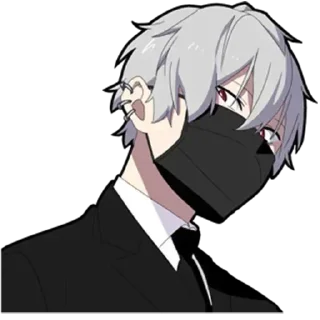 Sticker Молчаливый парень - @evangelioncik - 7