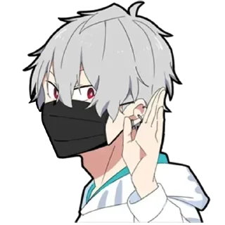 Sticker Молчаливый парень - @evangelioncik - 0