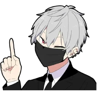 Sticker Молчаливый парень - @evangelioncik - 5