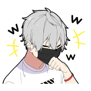 Sticker Молчаливый парень - @evangelioncik - 8