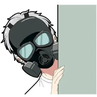 Sticker Молчаливый парень - @evangelioncik - 1