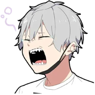 Sticker Молчаливый парень - @evangelioncik - 6