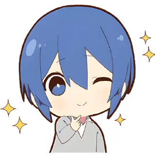 Sticker Маленький Отаку @Nyasticks - 3