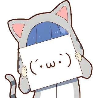 Sticker Маленький Отаку @Nyasticks - 4