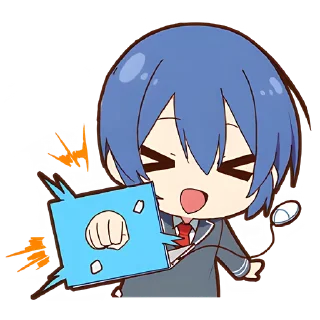 Sticker Маленький Отаку @Nyasticks - 5