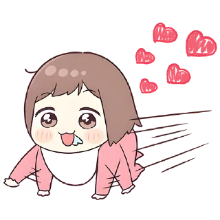 Sticker Малышка-чан @nyasticks - 6