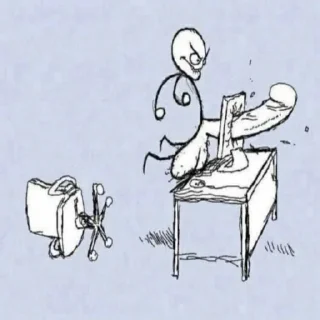 Стикер Бритый член ромы - 4