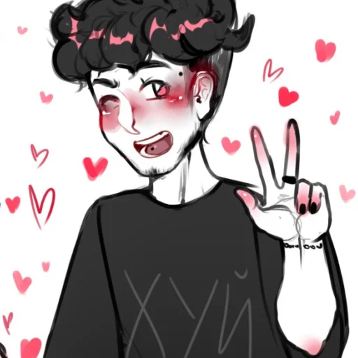 Sticker Коля в исполнении нягири - 8