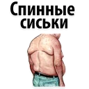 Sticker 🐷 Типы Мужских Сисек @TuristasTV - 3