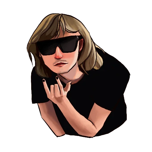 human face anime woman