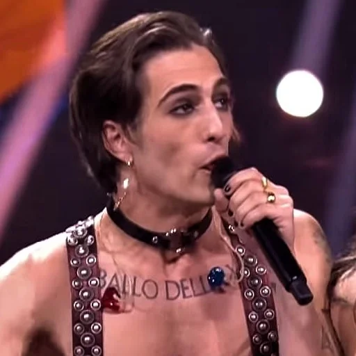 human face person microphone