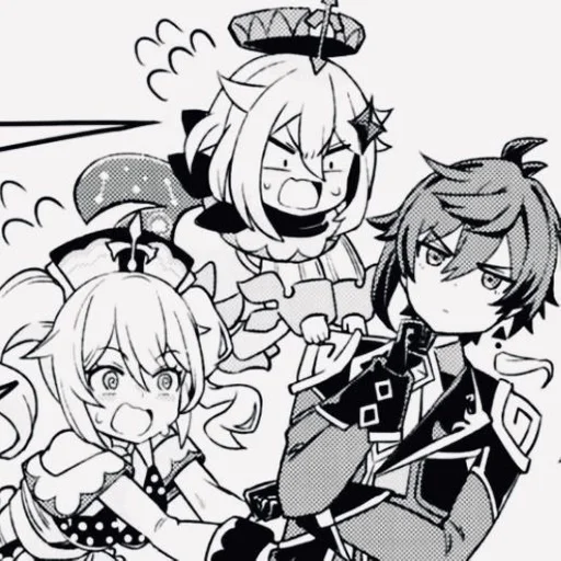 аниме иллюстрация эскиз