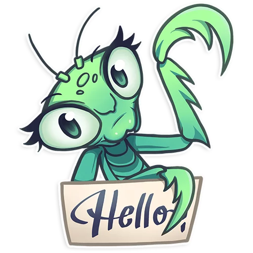 Sticker Eva the Mantis - 0