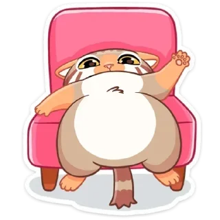 Sticker Манул Ур без текста @stickers_vk - 4