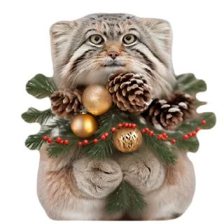 Sticker Winter Manul @animalplantspb - 8