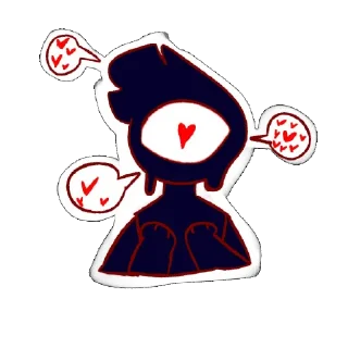 Sticker many eyes - 10