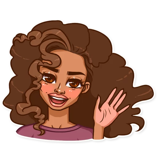 cartoon human face illustration