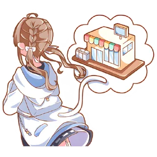 Sticker Марка-чан @Nyasticks - 9