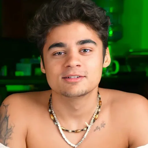 human face person necklace