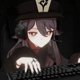 Sticker Genshin impact ( Ху Тао ) - 0