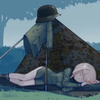 небо живопись палатка