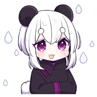 Стикер ᯤ Panda Girl┇@MaximXStore - 9