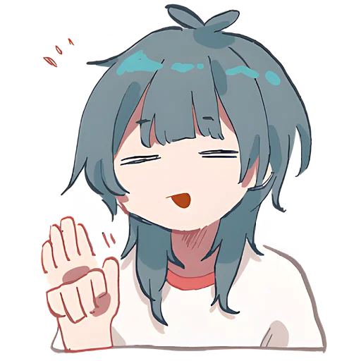 Sticker Медуза-тян @nyasticks - 2