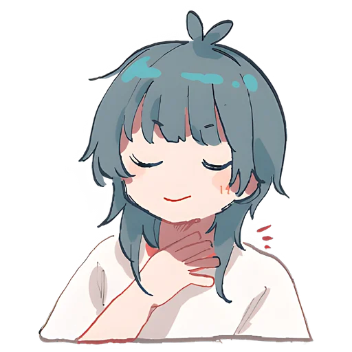 Sticker Медуза-тян @nyasticks - 0