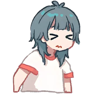 Sticker Медуза-тян 2 @Nyasticks - 2