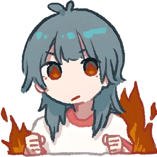 Sticker Медуза-тян 2 @Nyasticks - 3