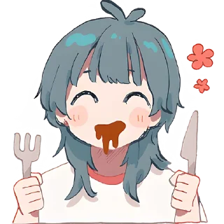 Стикер Медуза-тян @Nyasticks - 10