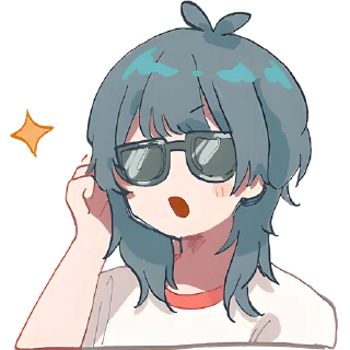 Стикер Медуза-тян @Nyasticks - 7