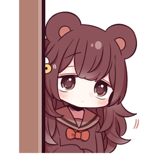 Sticker Медведица-тян @nyasticks - 10