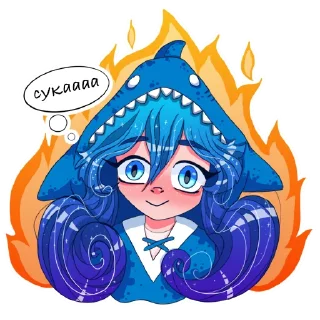 Стикер Megalashark - 10