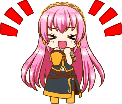Стикер Megurine Luka|AIKURI|@GiStickers - 11