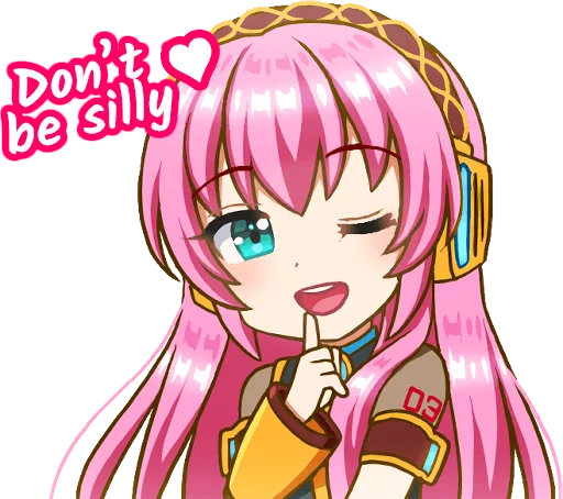 Стикер Megurine Luka|AIKURI|@GiStickers - 8