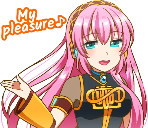 Стикер Megurine Luka|AIKURI|@GiStickers - 7