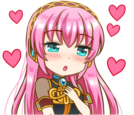 Стикер Megurine Luka|AIKURI|@GiStickers - 6