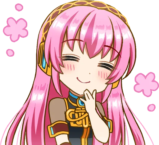 Стикер Megurine Luka|AIKURI|@GiStickers - 5