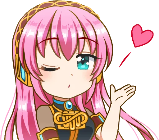 Стикер Megurine Luka|AIKURI|@GiStickers - 3