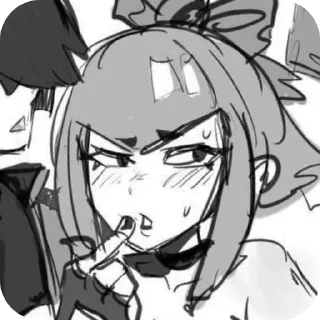 аниме эскиз иллюстрация