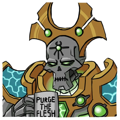 Стикер Memhammer 40000 - 1