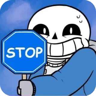 Sticker Мемный Санс (Пак от Ди Забивной) - 8