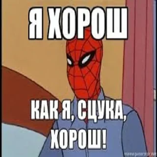 Sticker Мем паук - 2