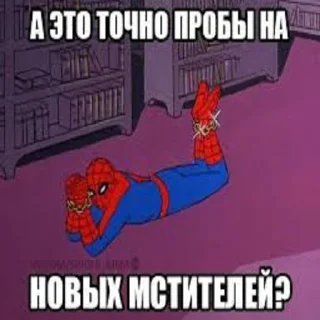 Sticker Мем паук - 7