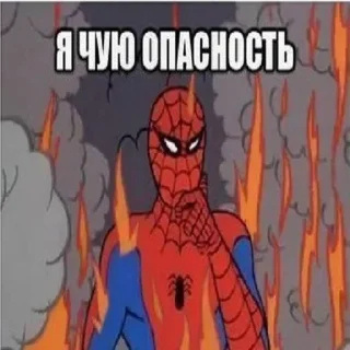 Sticker Мем паук - 9