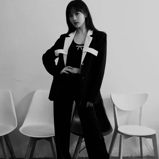 clothing furniture black and white