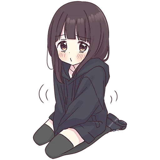 Стикер Менхера-чан (большая) @nyasticks - 10